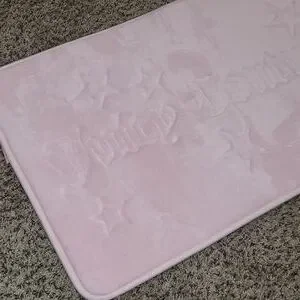 Juicy Couture Blush Pink Star Bath Mat - 20x32