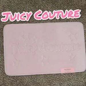 Juicy Couture Blush Pink Star Bath Mat - 20x32