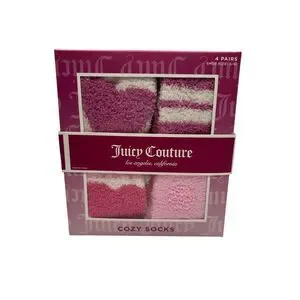 Juicy Couture Crew Socks Gift Set of 4