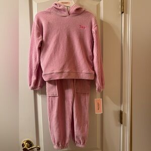 Juicy Couture Pink And Silver NWT Embroidered Corduroy