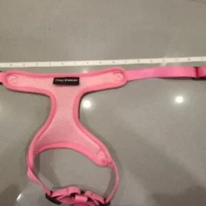 Juicy Couture Pink Dog Harness With Rhinestone Crown