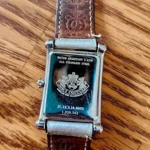 JUICY COUTURE Vintage G&P Silver And Leather Ladies Watch