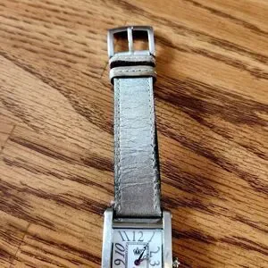 JUICY COUTURE Vintage G&P Silver And Leather Ladies Watch