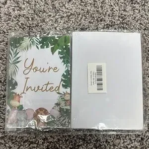 Jungle Theme Baby Shower Invitation Cards