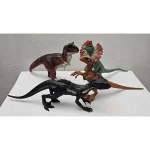 Jurassic World Dinosaur Lot Indoraptor Carnotaurus Dilophosaurus Velociraptor