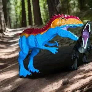 JURASSIC WORLD DINOSAURS LOT Of 2 Velociraptor TREX 7" Sounds