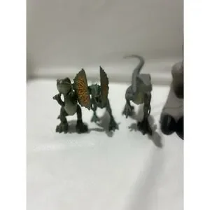 Jurassic World Lot Of 7 Dino Indominus Rex Raptor Velociraptor Dilophosaurus