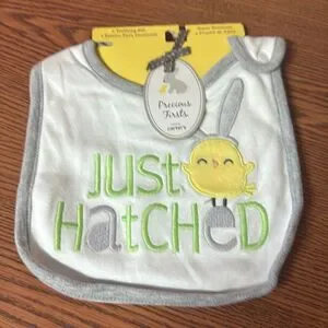 Just Hatched Easter Bib