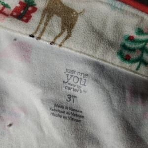 Just One You By Carter's Fleece 2 Pc Christmas Holiday Pajamas Pjs Size 3T