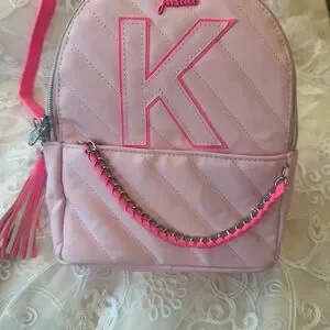 Justice Pink Dome-Shaped Bags With Tassel Details