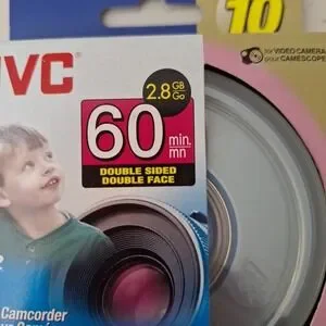 JVC DVD-RW 60 Min 2.8GB/Go Set Of 10 - NEW SEALED