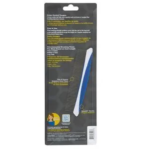 JW Pet Company 8-Inch Gripsoft Rotating Comfort Comb Dog Fine And Coarse Blue