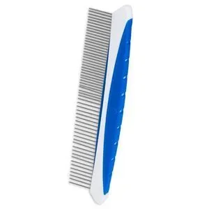 JW Pet Company 8-Inch Gripsoft Rotating Comfort Comb Dog Fine And Coarse Blue