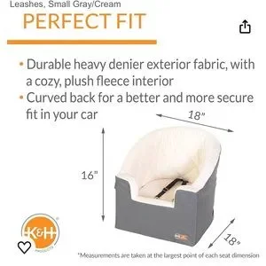 K&H Bucket Booster Collapsible Pet Seat Small Dogs Up To 20 Lbs. NWT