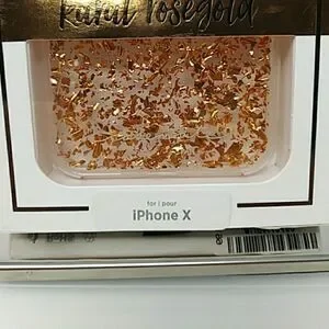 Karat rosegold IPhone X phone case (J)