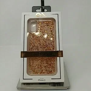 Karat rosegold IPhone X phone case (J)