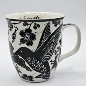 Karma Gifts Boho Ceramic Coffee Mug Set Bird Elephant Inspirational Gift