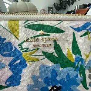 Kate Spade Blue And Green Floral Laptop Sleeve