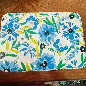 kate spade Blue and Green Floral Laptop Sleeve