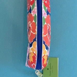 KATE SPADE Floral Pencil Case Set Ruler Sharpener Eraser Dorm School Office NWT