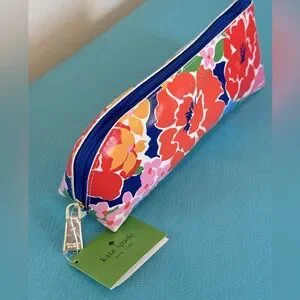 KATE SPADE Floral Pencil Case Set Ruler Sharpener Eraser Dorm School Office NWT