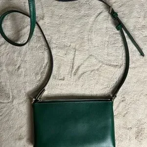 Kate Spade Green Crossbody Bag With Adjustable Strap