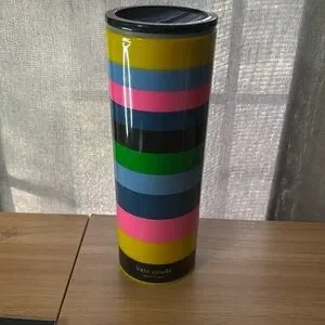 Kate Spade New York Enchanted Stripes 16 Ounce Insulated Travel Mug