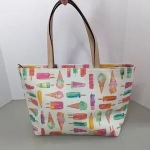 Kate Spade New York Flavor Of The Month Francis Tote Bag Ice Cream Popsicles