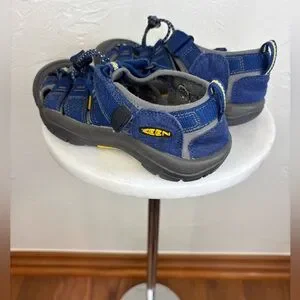 KEEN Boys Waterproof Sandal Shoe Blue Kid Children Outdoor Hiking Camping 1