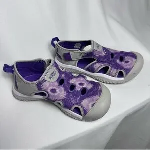 KEEN Kids Stingray Sandals Purple Girls Size 12 Water Shoes