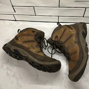 Keen Men's Circadia Mid Waterproof Hiking Boot Bison Brindle Size 14 Wide