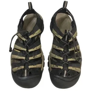 Keen Newport H2 Sport Sandals Water Shoes Black/Olive Green US 8.5 EU 41