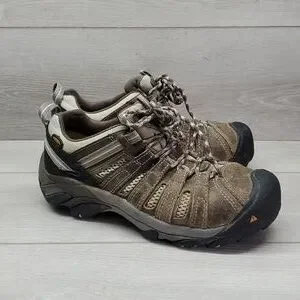 Keen Womens Outdoor Leather Hiking Boots Sneakers Shoes And 8.5