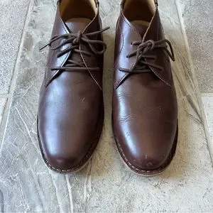 Kenneth Cole New York Brown Leather Boots Size 7 Youth
