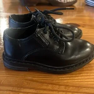 Kenneth Cole Reaction Leather Black Dress Shoes Size 5