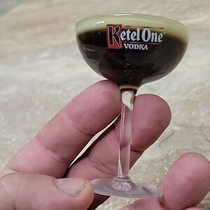 KETEL ONE VODKA HANGUP TOP TOY GLASS ( Or TREE TOP ) 2" X 3" LONG