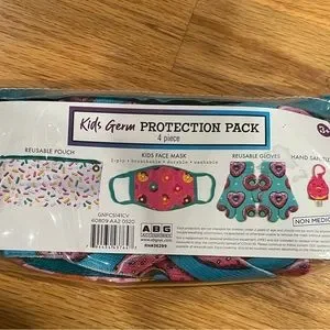 Kid's gloves and sanitizer kit
