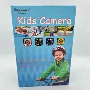 Kids Action Camera Pink Underwater W/Waterproof Hard Case & Mounting Accessories