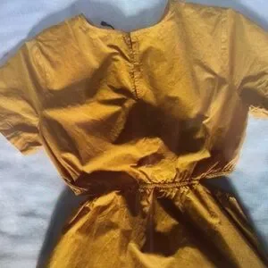 Kids Casual Yellow Dress