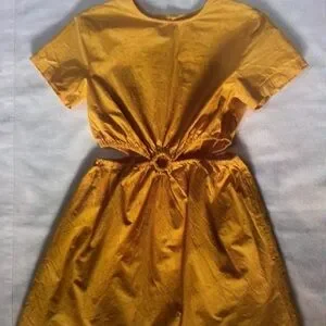 Kids Casual Yellow Dress