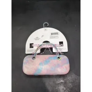 Kids Glitter Sunglasses UV400 Protection Flowers Girls Matching Hard Case
