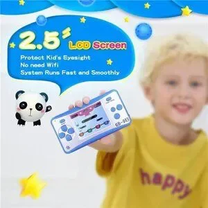Kids Handheld 168 Built In Games Console Children Ages 4-12 Retro Classic BLUE