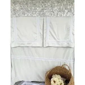 KING SATEEN Embroidered Duvet Cover 2 Sham LONG STAPLE 100% Cotton Laurel