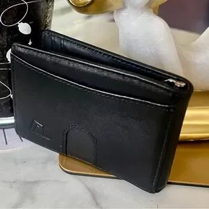 KINGS Loot Slim Leather Wallet - Minimalist RFID Money Clip For Men NWOT