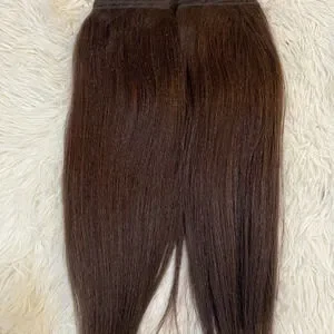Kinky Straight 16” Human Hair Weft Extensions