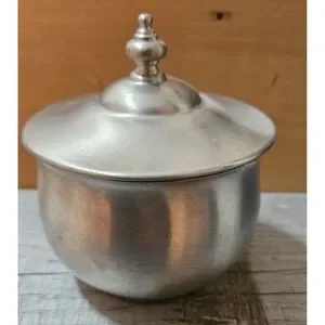 Kirk Stieff Pewter Covered Dish Candy Nut Bowl Trinket Holder P151-28 VINTAGE