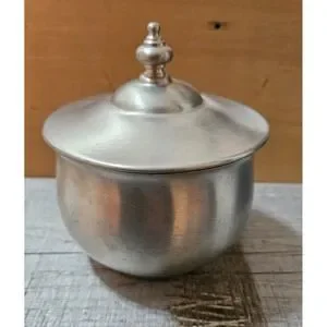 Kirk Stieff Pewter Covered Dish Candy Nut Bowl Trinket Holder P151-28 VINTAGE‎