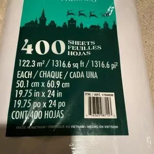 Kirkland White Gift Tissue Paper 400 Sheets