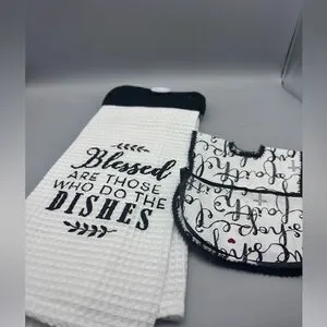 Kitchen hand towel and dish soap cloth cover