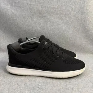 Kizik Shoes Mens Size 10 Athens Black & White Step In Comfort Recovery Sneakers